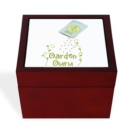 CafePress Seeds Garden Guru Memory Keepsake Jewelry Box, 5"x5"x3.75"