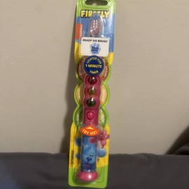 Firefly Ready Go Stop Kids Toothbrush Lightup 1 Minute Timer BLUE'S CLUES PINK