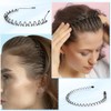 6 bandas de metal para el cabello, aro ondulado de