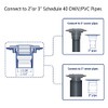 Neodrain 2-Inch PVC Sub Drain, Shower Drain Base, No Hub