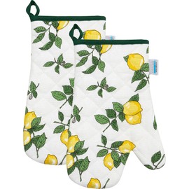 Kracht Oven Glove Lemon Pack of 2 Yellow / Green Size 20 x 30 cm