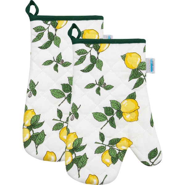 Kracht Oven Glove Lemon Pack of 2 Yellow / Green