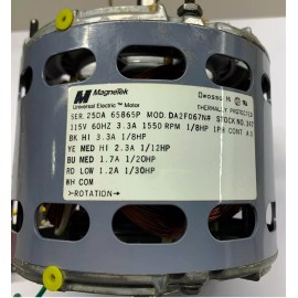 MAGNETEK 347 Electric Motor Shaded Pole; Dual Shaft; 4-Speed