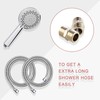 Solid Brass Shower Hose Extension, Pipe Fitting NPT 1/2 Male