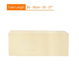 PATIKIL Air Conditioner Cover 35-37 Inch Knitted Elastic Cloth Dustproof for Wall-Mounted Units Split Indoor AC Covers, Beige