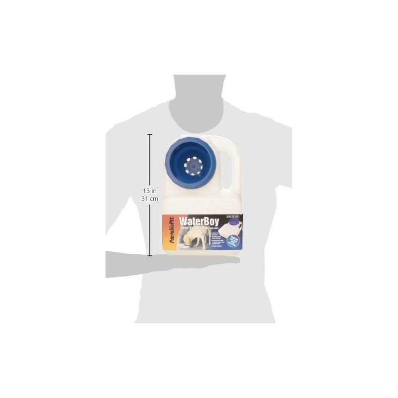 Heininger PortablePET 3059 Waterboy Travel Water Bowl for Pets (Clear),