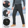 Zoofly - Pantalones de invierno para hombre, impermeables, con forro