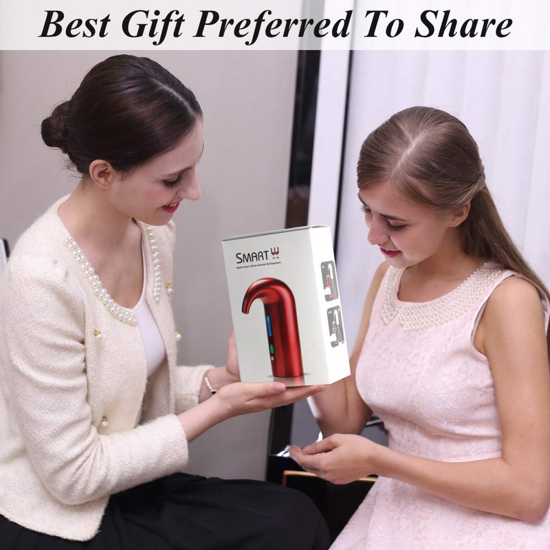 RICANK Electric Wine Aerator Pourer - Portable One-Touch Decanter and