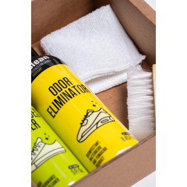 MAGICLEAN Canvas & Odor Eliminator Shoe Care Duo with Small Towel and Brush