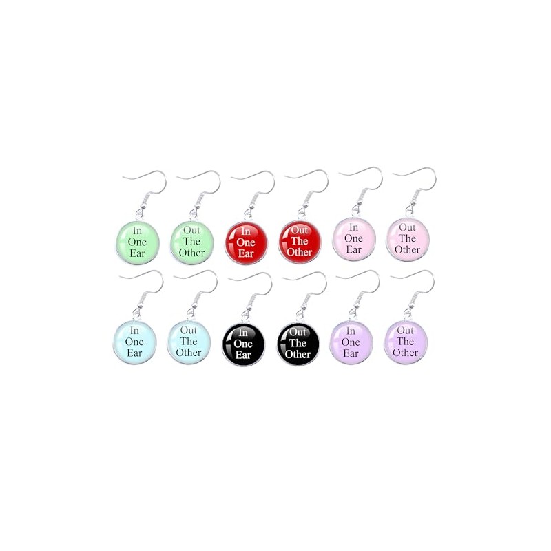 Funny Earrings In One Ear and Out the Other Earrings