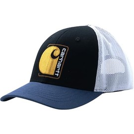 Carhartt Baby Canvas Twill Trucker Hat, Caviar Black, One Size