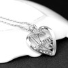 ShiQiao Spl Mom Christmas Gifts Necklace - Mother Heart Pendant