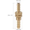 6mm Brass Hose Barb Fitting Connector Coupler for Joiner Air