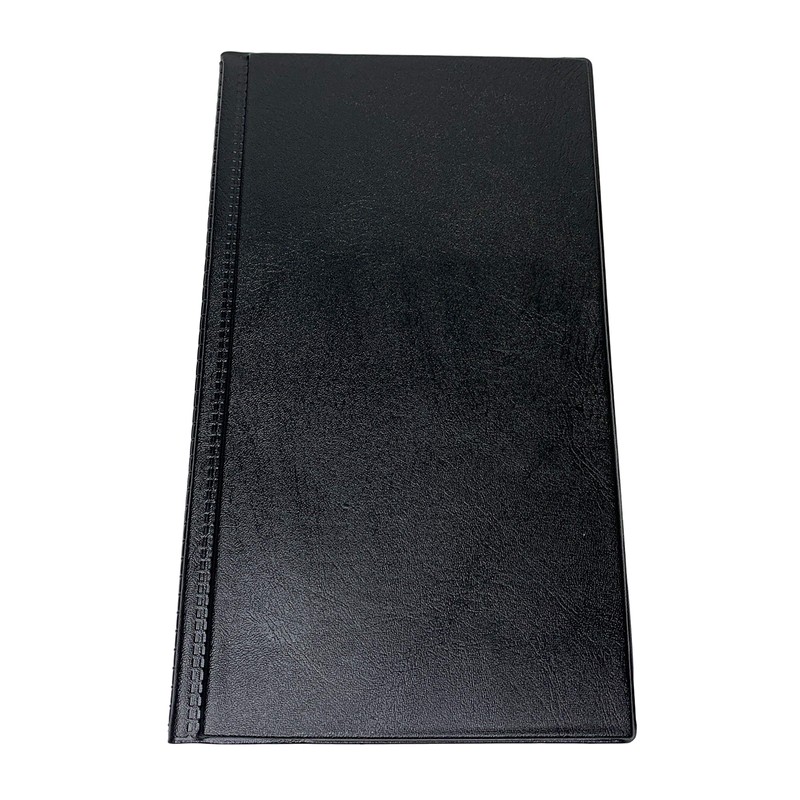 Janrax 60 Pocket Black Name Business Card Holder