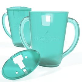 Harrington Baby No Squeeze Pouch Holder 2 Pack - Mess-Free Self-Feeding for Toddlers & Babies, Easy Grip Handles, Squeeze-Proof, Anti-Spill, Lightweight, Fits All Pouches & Juice Boxes