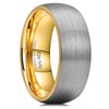 King Will Duo Unisex Tungsten Ring Silver 8mm Mens Ring