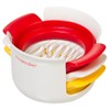 Prepworks by Progressive - Cortador de huevos compacto, blanco, rojo