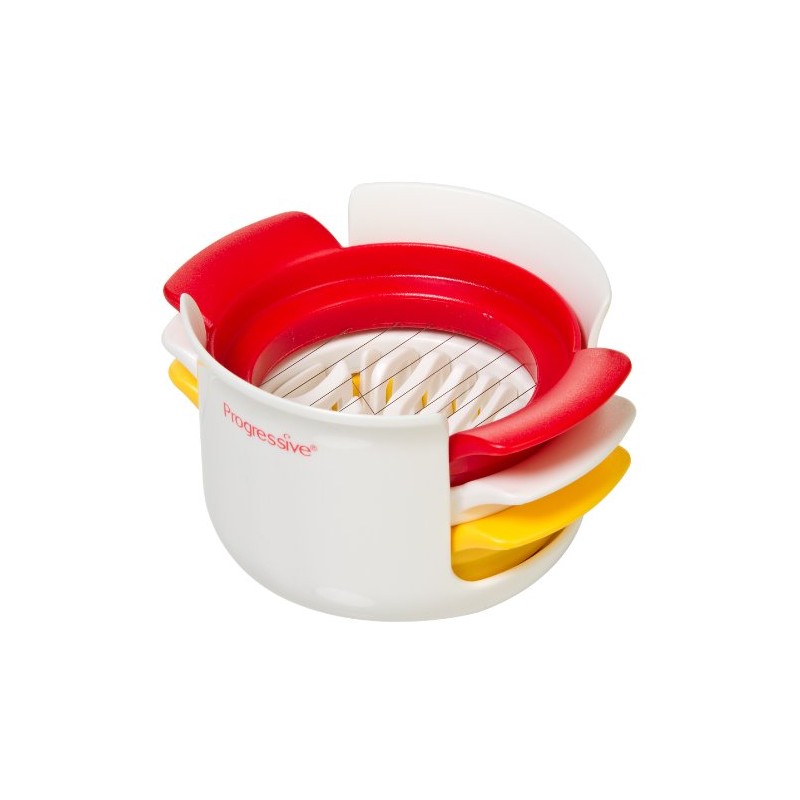 Prepworks by Progressive - Cortador de huevos compacto, blanco, rojo