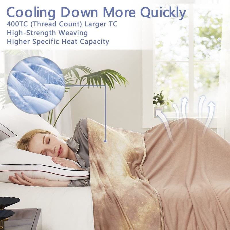 Topcee Cooling Blankets for Hot Sleepers,Arc-C