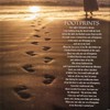 Dicksons Footprints Poem Sepia Sunset 15 x 12 Wood Decorative