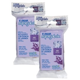 T.TAiO Esponjabon Lavender Soap Sponge 2 Pack