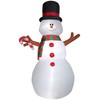 Gemmy Animated Christmas Airblown Inflatable Swiveling Snowman, 10 ft Tall