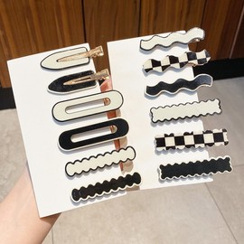 Fashion Hairpins & Hair Clips Collection cd177 8 Black Thin Edge Wave Hairpin 200ea