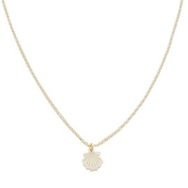 Honeycat Magic Charm Shell Necklace in Gold, Rose Gold, or Silver | Minimalist, Delicate Jewelry (Gold)