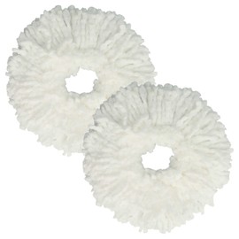 vhbw 4 x Mop Covers Compatible with Leifheit Clean Twist Mop Ergo, Combi Mop Mop - Replacement Head, Microfibre, White