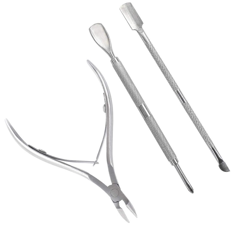 TRIXES Professional Cuticle Nippers Scissors Cutters Removers, Stainless Steel 3