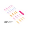 Minkissy 24pcs Gradient Nails for Nail Art Tips for Prom