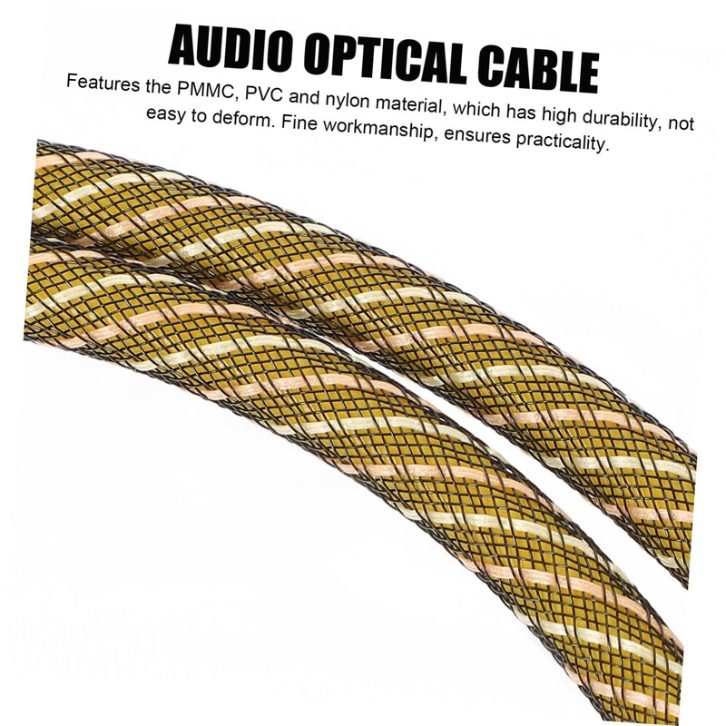 Angoily 2m Optical Audio Cable for Sound Bar and Tv
