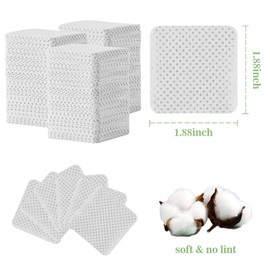 MAQIHAN 600 Lint Free Nail Wipes - White Nail Polish Remover Wipe Lint Free Pads for Gel Nails No Lint Nail Glue Wipes Eyelash Extensions Toallitas para Uñas Sin Pelusa Nail Supplies