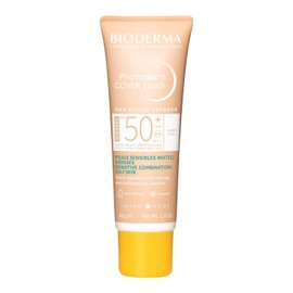 BIODERMA, Protector Solar, Photoderm COVER Touch Mineral Tono Claro, FPS50+, Alta Cobertura, Efecto Maquillaje, 40ML