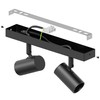 ledscom.de Ceiling Light FARE, 2-Light, Black matt, 2X E27 max.