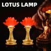 CFSHGLPSF 6.5inch 1 Pair-7 Color LED Lotus Flower Lamp -