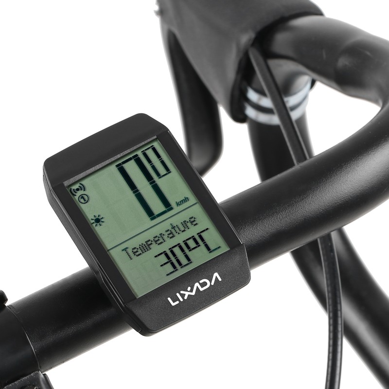 Lixada Wireless Bike Cycle Computer Waterproof Bicycle Speedometer Odometer with