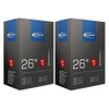 Schwalbe Unisex Adult SV13 Inner Tube, Black, 26 (Pack-2)