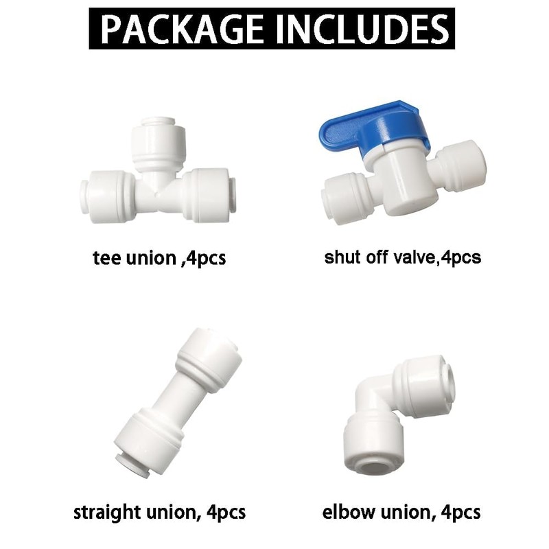 YZMSZ Push to connect water Filtration line tube pipe fittings,