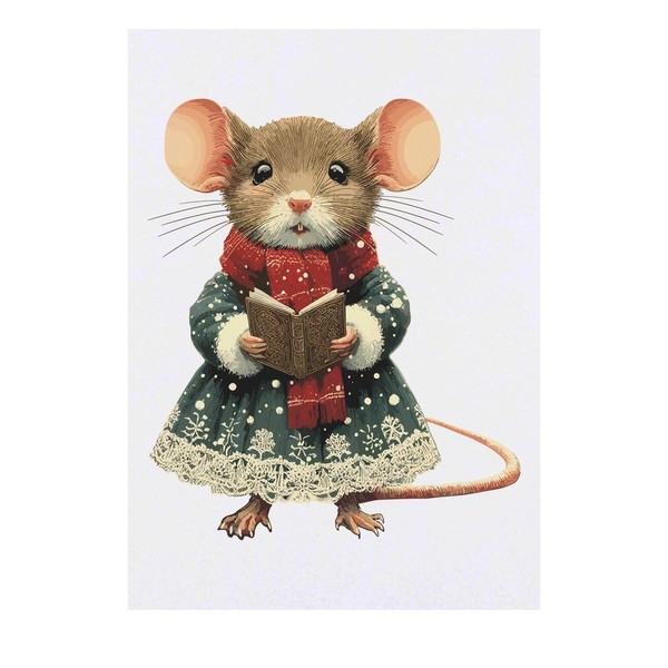 'Carol Singer Mouse' Temporary Tattoo - Water Resistant, Skin-Safe, Non-Toxic