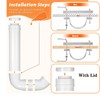 3 Pack Automatic Chicken Feeder No Waste, PVC Pipe Chicken