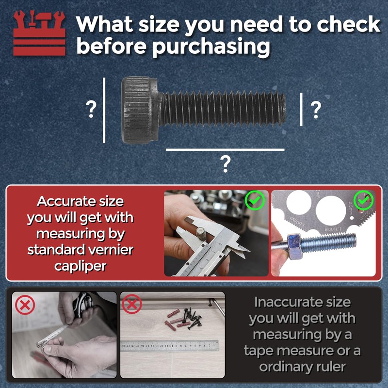 Kozelo 50pcs Socket Head Cap Screws - [M2.5-0.45 x 18mm]