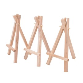 12 x Wood Mini Easel Triangle Frame, Wedding Table Card Stand Display Holder, Children Painting Craft Artist Supplies