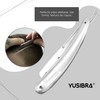 Yusibra Porta Navaja de Barbero, Acero Inoxidable, Afeitar,Calidad Profesional Acero