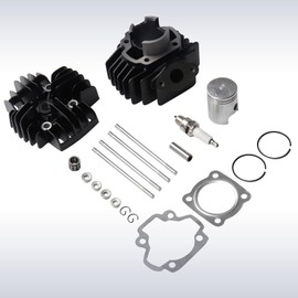 MOFANS 40mm Cylinder Piston Top End Rebuild Kits Fit for Yamaha PW50 1981-2012 2013 2014 2015 2016 2017 2018 for YT60 Tri-Zinger 1984 1985 for YF60S 4-Zinger 1986 49CC Engines