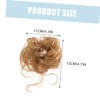 PACKOVE 2pcs Messy Curly Hair Bun Extensions with Hair Tie