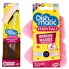 Non Scratch Sponge Scourers Bundle With Dishmatic Fillable Washing Up