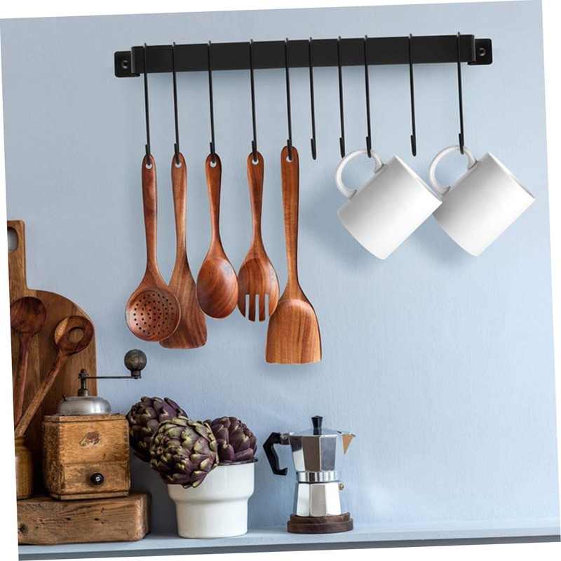 MAGICLULU Kitchen Wall Holder 1pc Iron Cup Rack 10 Hooks