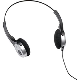 Grundig Digta 565 Black/Silver Headband Wired Headset – Headsets (Headband Hairband, Headband, 95dB, 2.6 m, Black/Silver)
