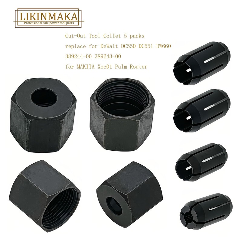 389244-00 389243-00 Cut-Out Tool Collet Chuck 5 packs of replace